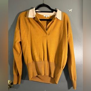 Madewell Crop Oxford Sweater Medium